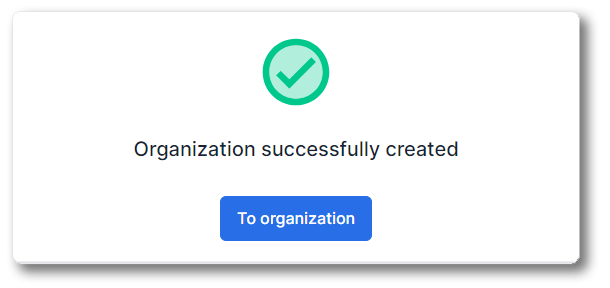 developer create new Organization. SUCCESS.png